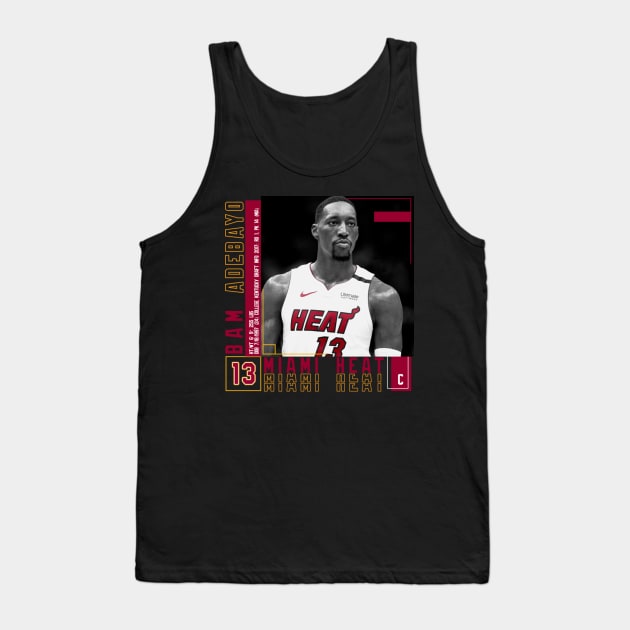 Bam Adebayo Paper Poster Tank Top by art.Hamdan